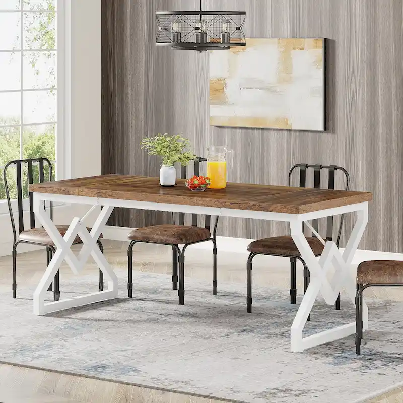 63-in Large Executive Desk, Home Office Computer Desk