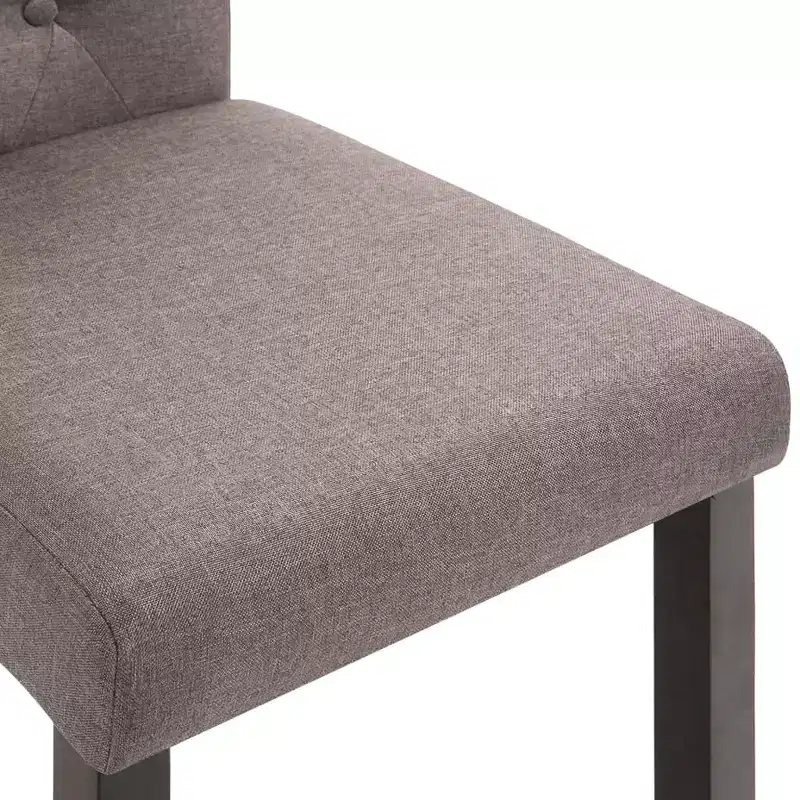 CLIHOME Modern style dining chair, solid wood leg soft cushion fabric kitchen chair(Set of 2)