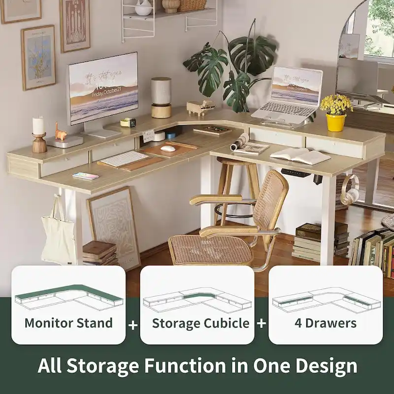 FEZIBO/Home Office Furniture/Wood/Desks