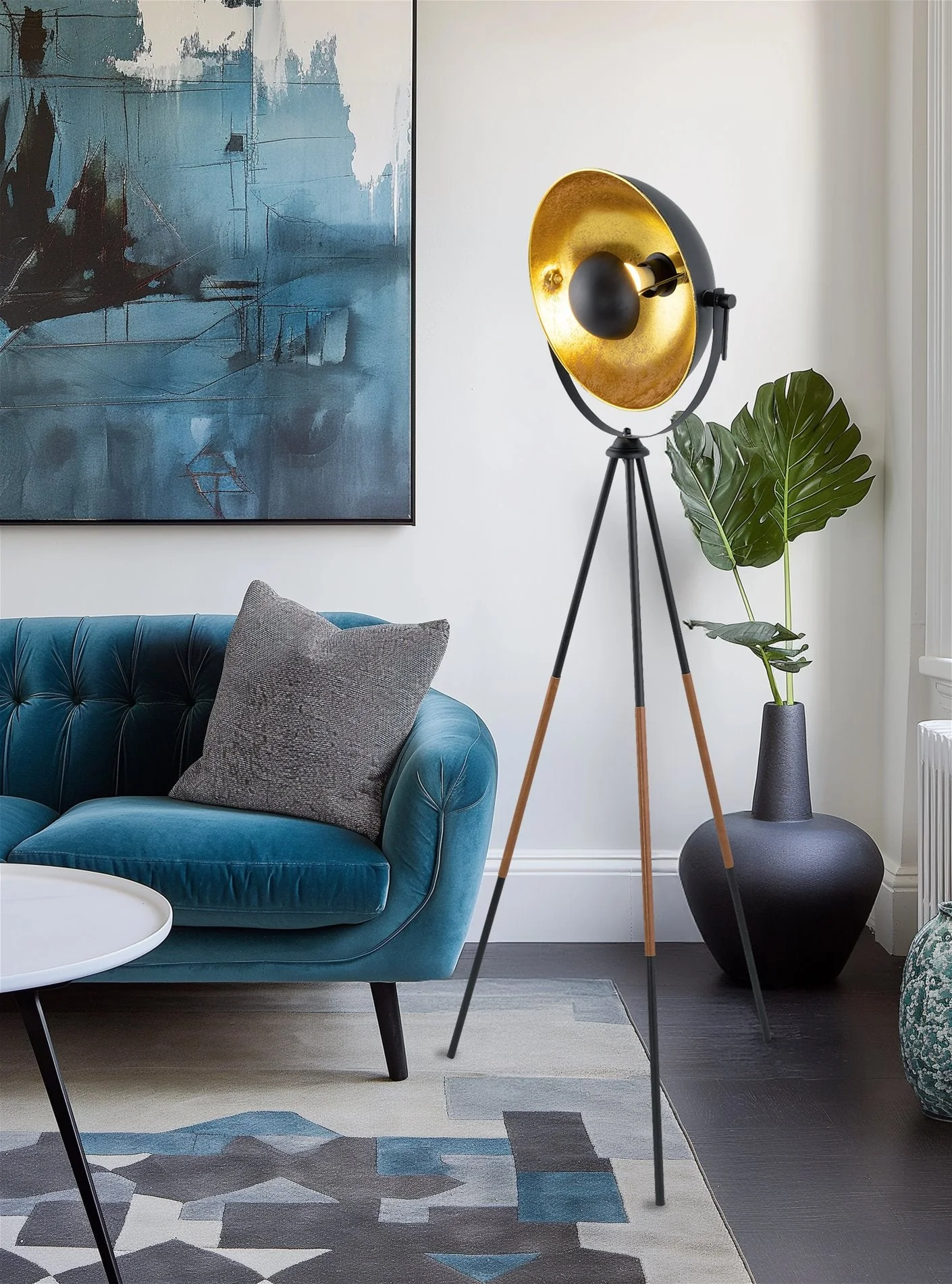 Sulis 58 Modern Industrial Tripod 9W LED Floor Lamp