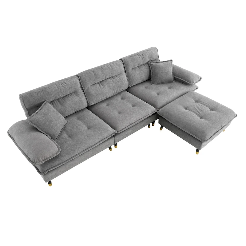 L shaped Convertible Sectional Sofa