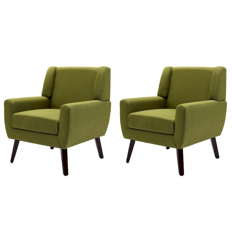 Modern Armchair Upholstered Accent Chair Set of 2