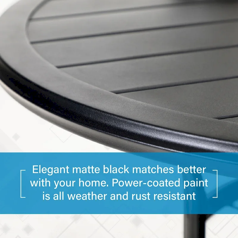 MAISON ARTS 5/6-Piece Patio E-Coating & Stackable Dining Set