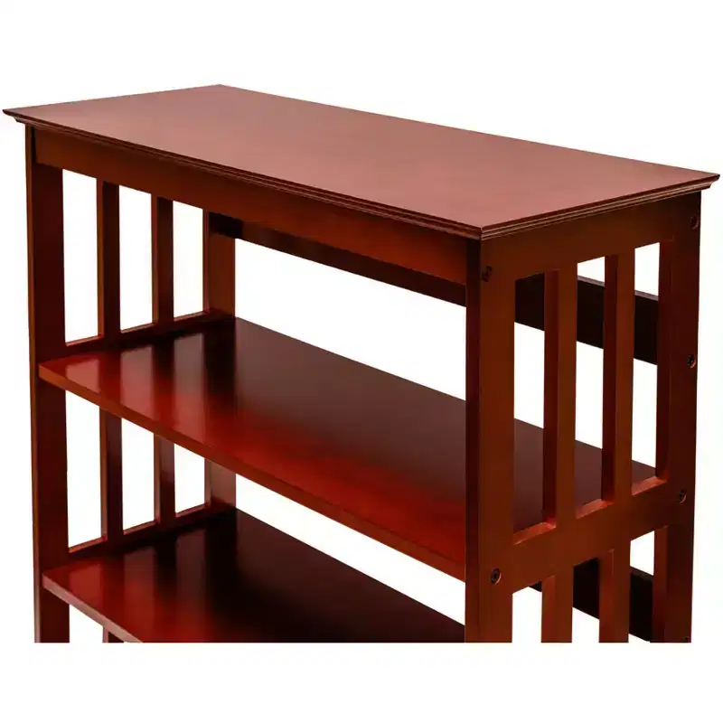 3 Tier Wooden Bookshelf Bookcase Shelves