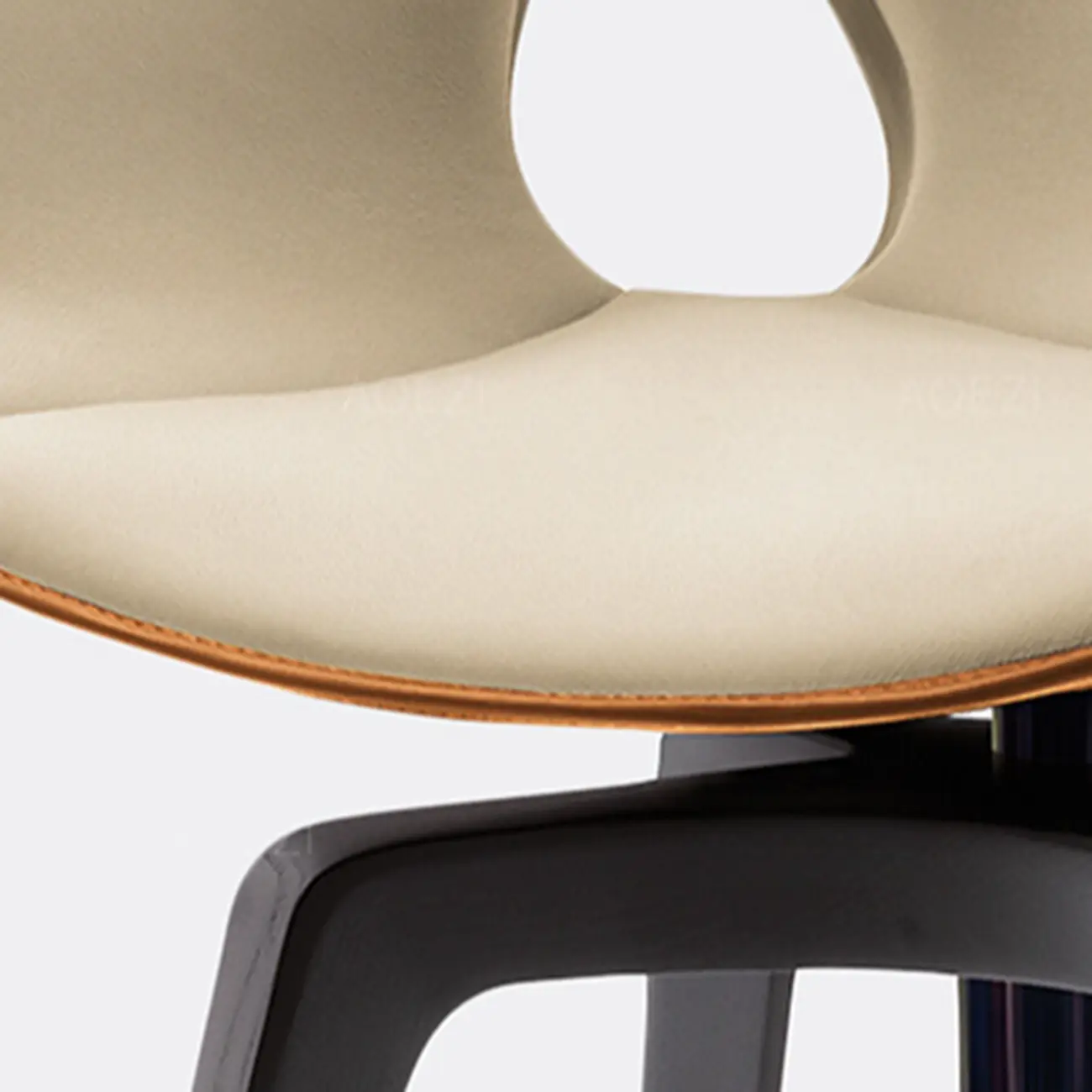 Mid-century Modern Swivel Dining Chairs Curved Low Back