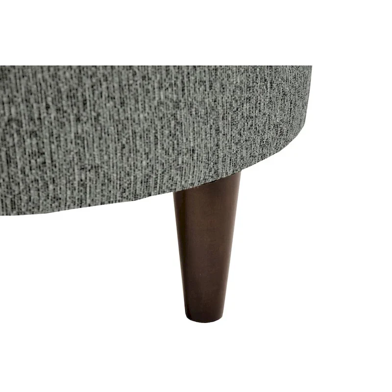 MJL Furniture Sophia Text2Olivia Round Upholstered Ottoman
