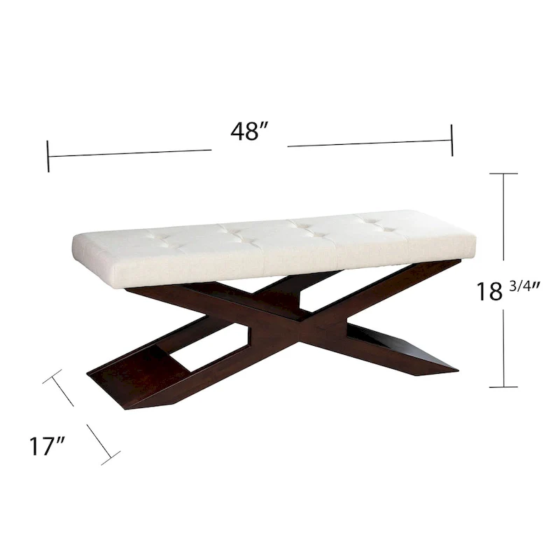 SEI Furniture Haddix Upholstered Entryway Bench