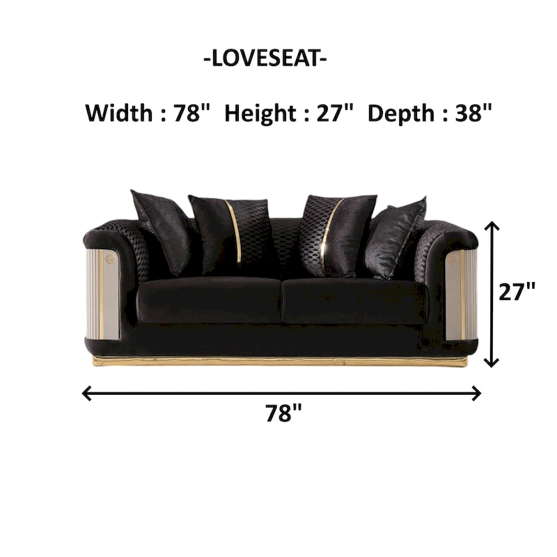 Luresta 2 Pieces Living Room Sets 1 Sofa 1 Love seat