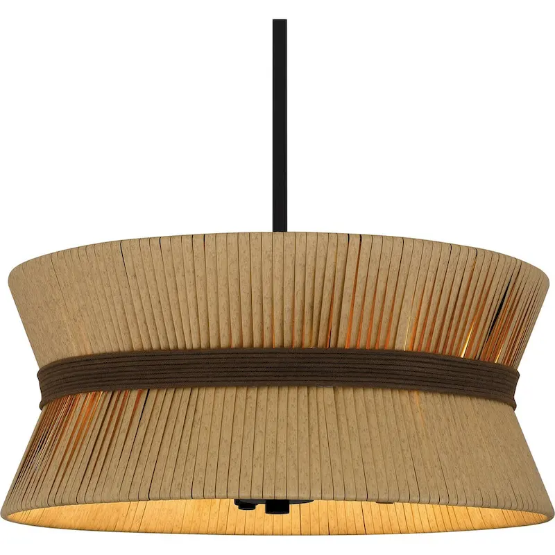 Delynn 4-Light Western Bronze Pendant Light