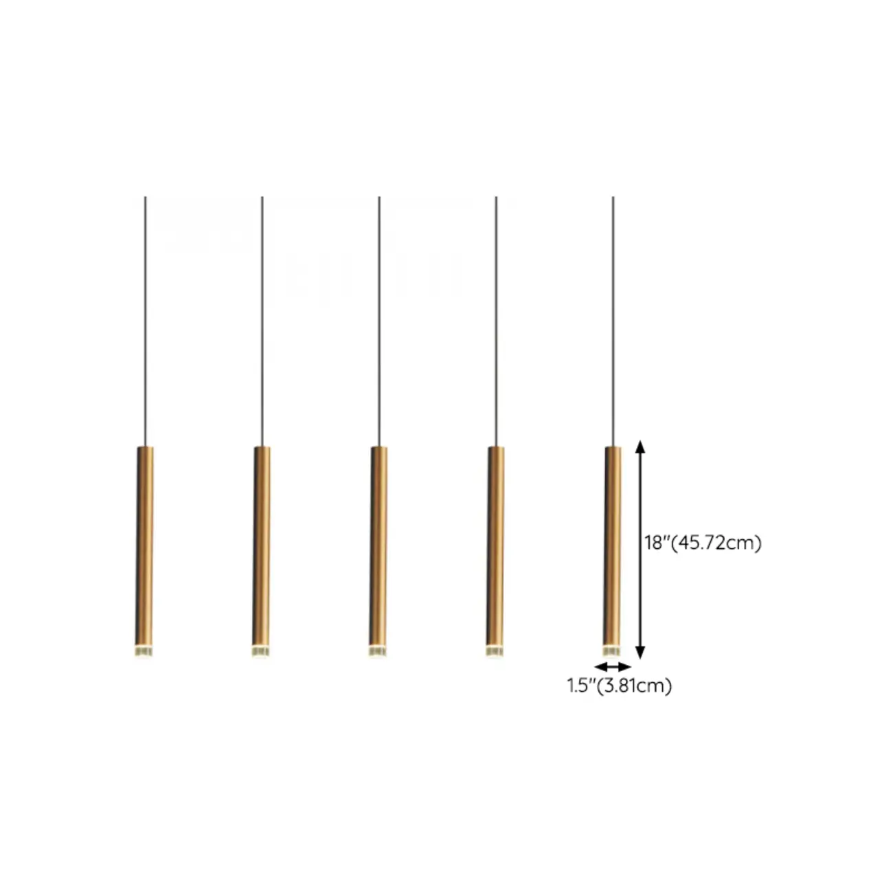 Modern Gold Metal Acrylic Geometry LED Pendant Light