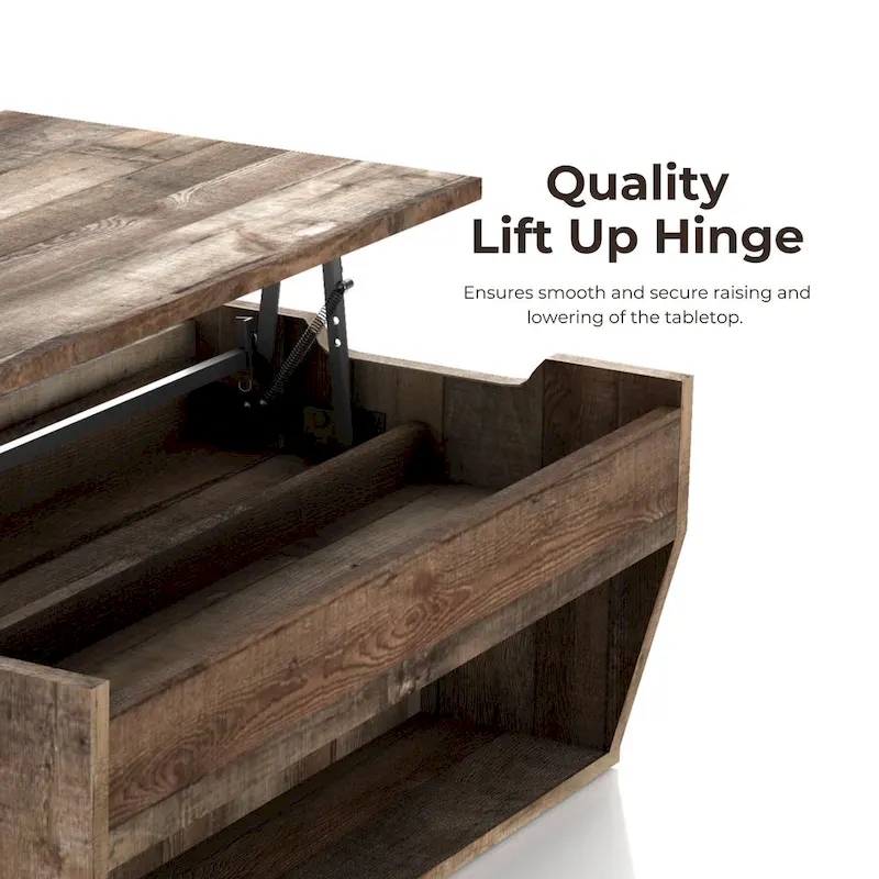 Rere Rustic 41-inch Wood Lift-top Coffee Table by Furniture of America