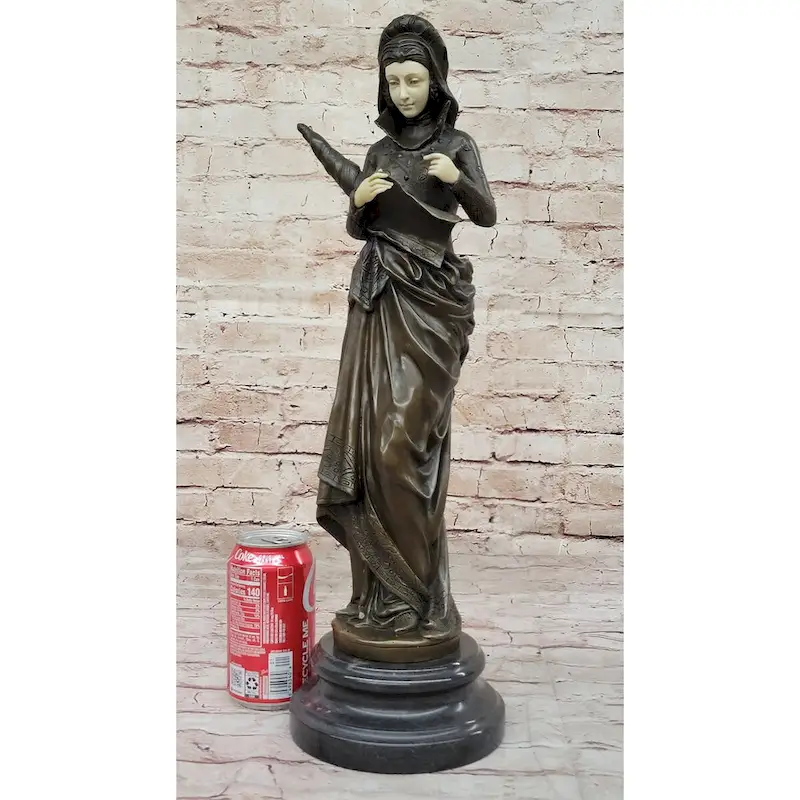 La Liseuse By Carrier Belleuse - Bronze Sculpture Of A Woman Holding A Book