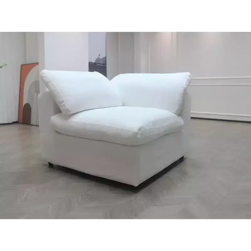 1 Piece Sofa Seater With ArmrestFilled With Down