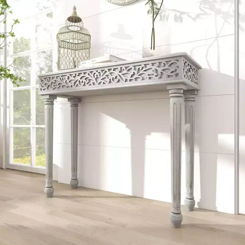 Farmhouse Mango Wood Console Table - Olivia & May
