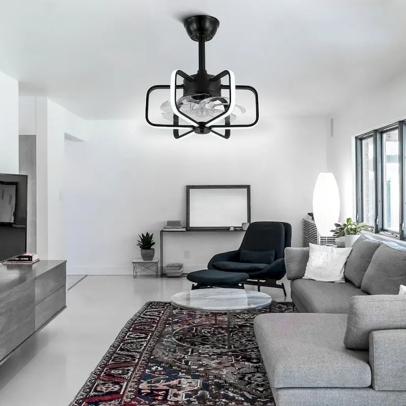 18  Bella Depot Modern Reversible Ceiling Fan with Dimmable Light , APP and Remote Control - 17.7 Inches