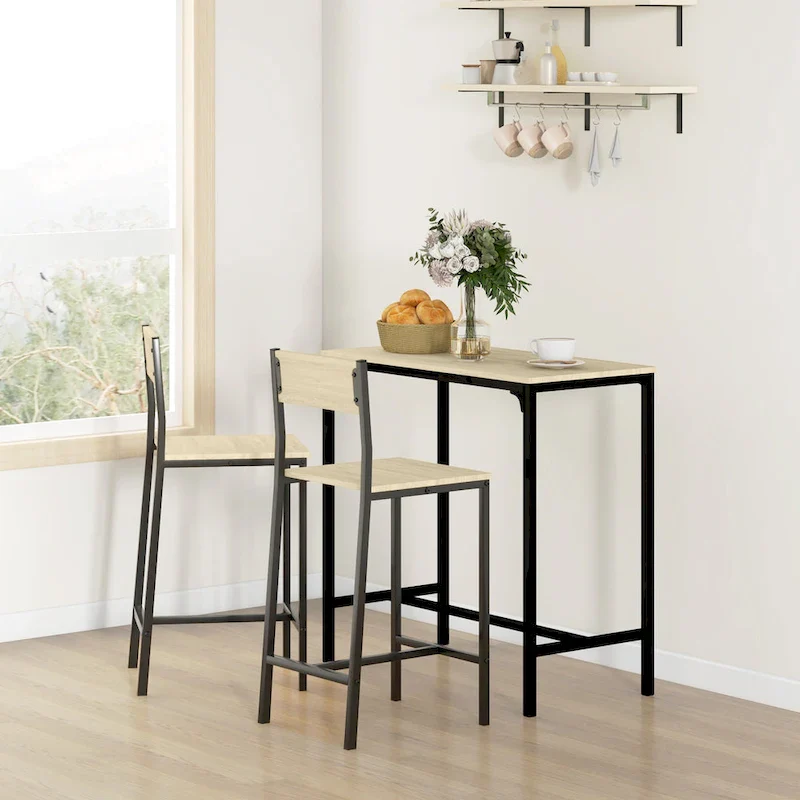 Carbon Loft Padrad Industrial Counter Height 3-piece Dining Set
