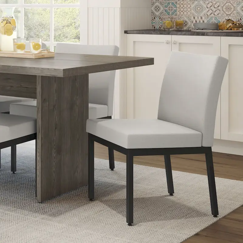 Amisco Jeffrey 72 Table and Perry Chairs 7-Pieces Dining Set