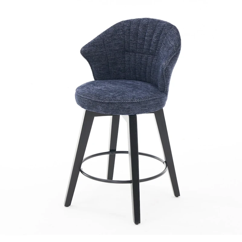 Wing Back Swivel Bar Stools Set of 2 - 25