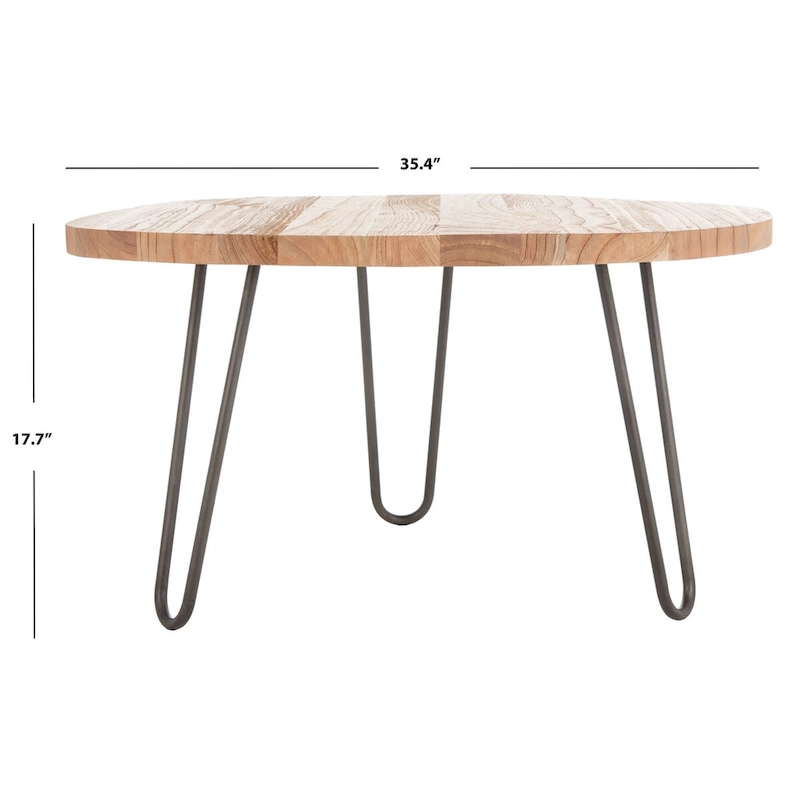 SAFAVIEH Laney Free Edge Coffee Table - 35.4 x 35.4 x 17.7 - 35Wx35Dx18H