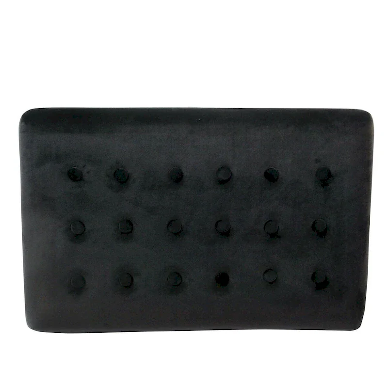 Velvet Tufted Footstool