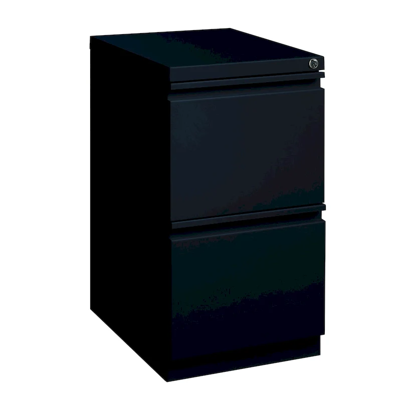 Hirsh 20-inch-deep Steel Mobile Two-drawer File Pedestal with Lock
