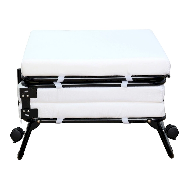 HomCom Folding Sofa Ottoman Lounge Bed Sleeper