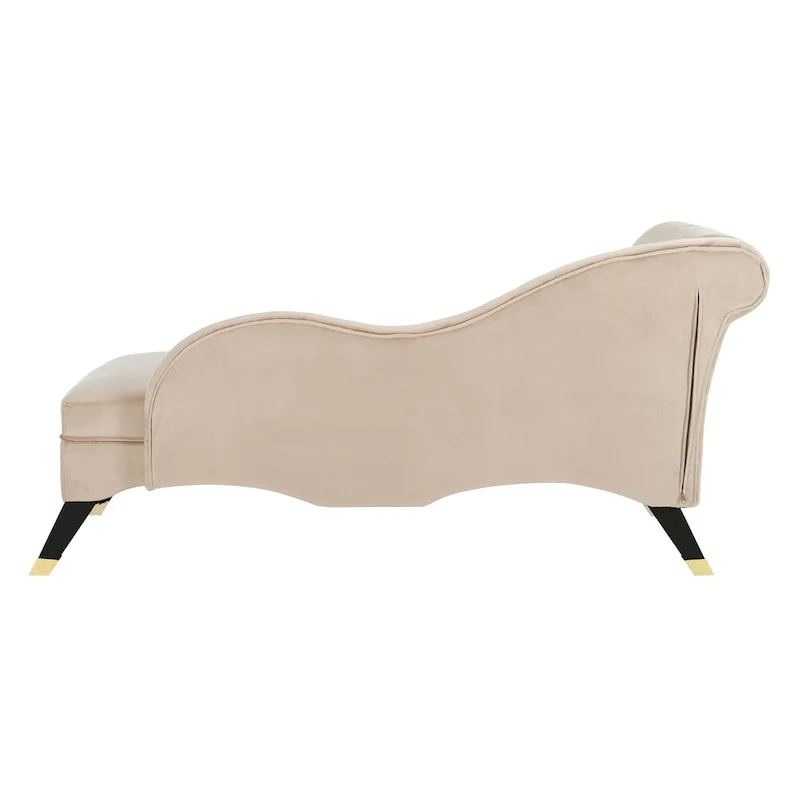 Mid-Century Modern Chaise with Pillow - 63Wx28Dx30H