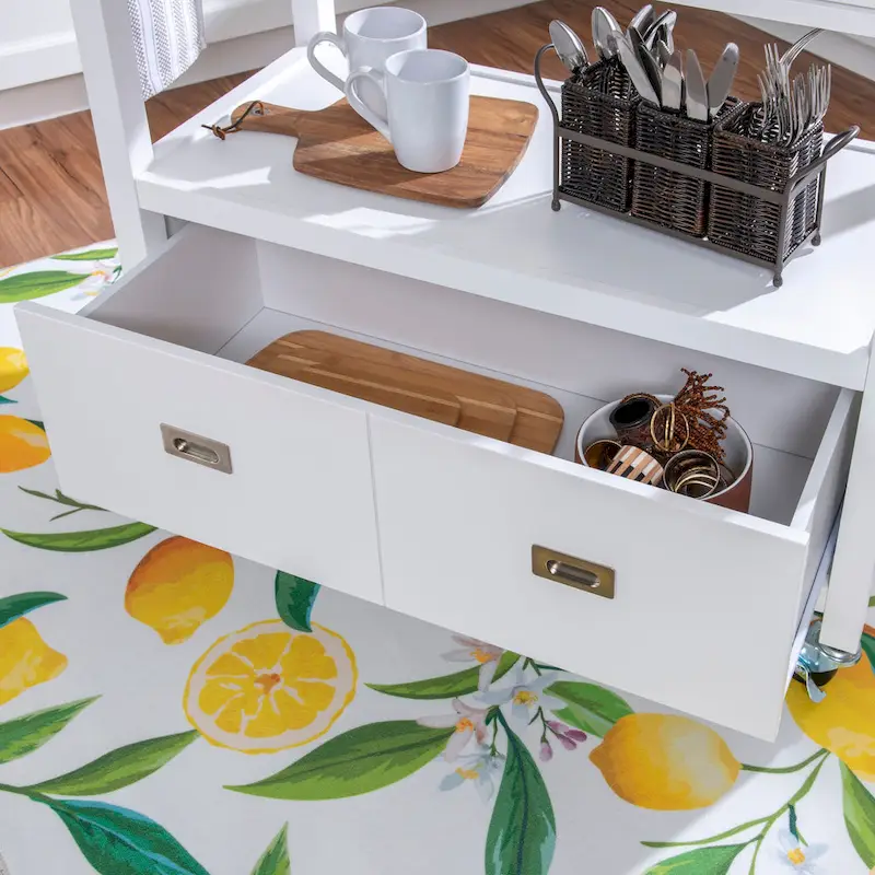 Julianna Stainless Steel Kitchen Cart