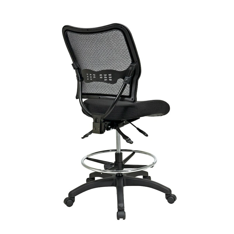 Deluxe Ergonomic MeshBack Drafting Chair with Mesh Seat