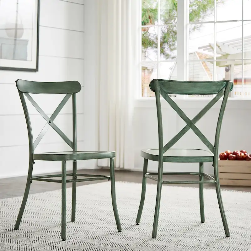 Metal Dining Chairs (Set of 2)
