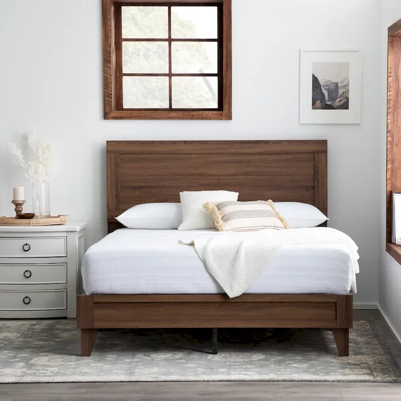 Classic Wood Platform Bed
