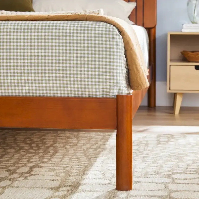 Middlebrook Designs Slatted Headboard Modern King Bed