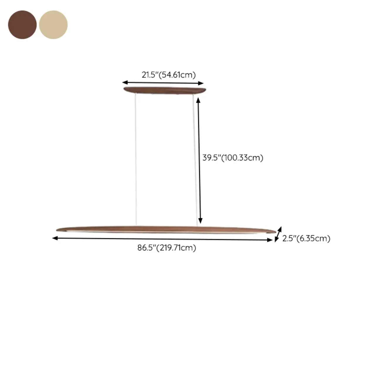 Modern Dimmable LED Adjustable Wood Island Pendant Light