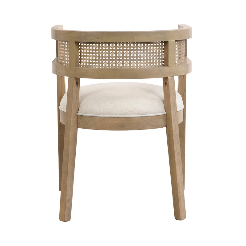 Halea Farmhouse Rubberwood Dining Chairs with Cane Back (Set of 2) by Christopher Knight Home