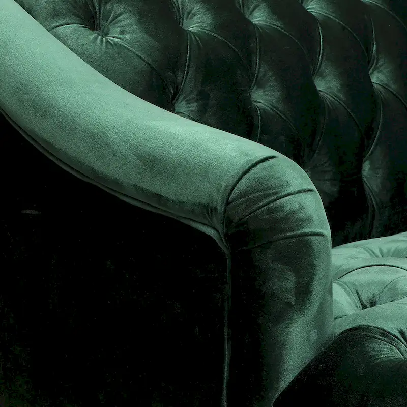 Adelia Modern Glam Tufted Velvet Sofa by Christopher Knight Home