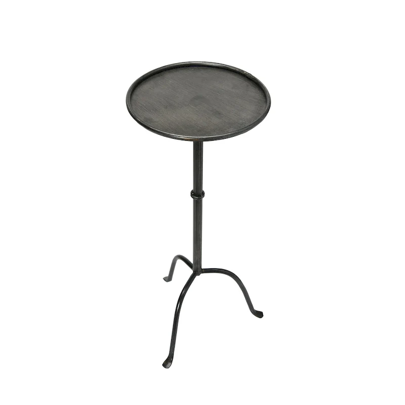 Round Metal Drink Table