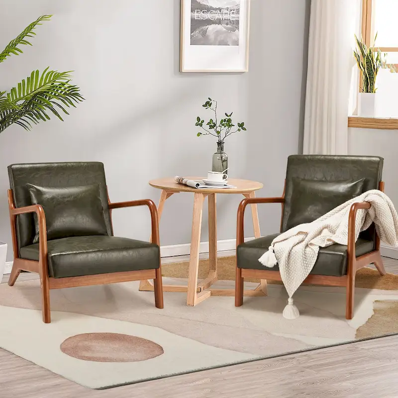 AECOJOY Mid Century Modern Living Room Reading Comfy Lounge Chairs