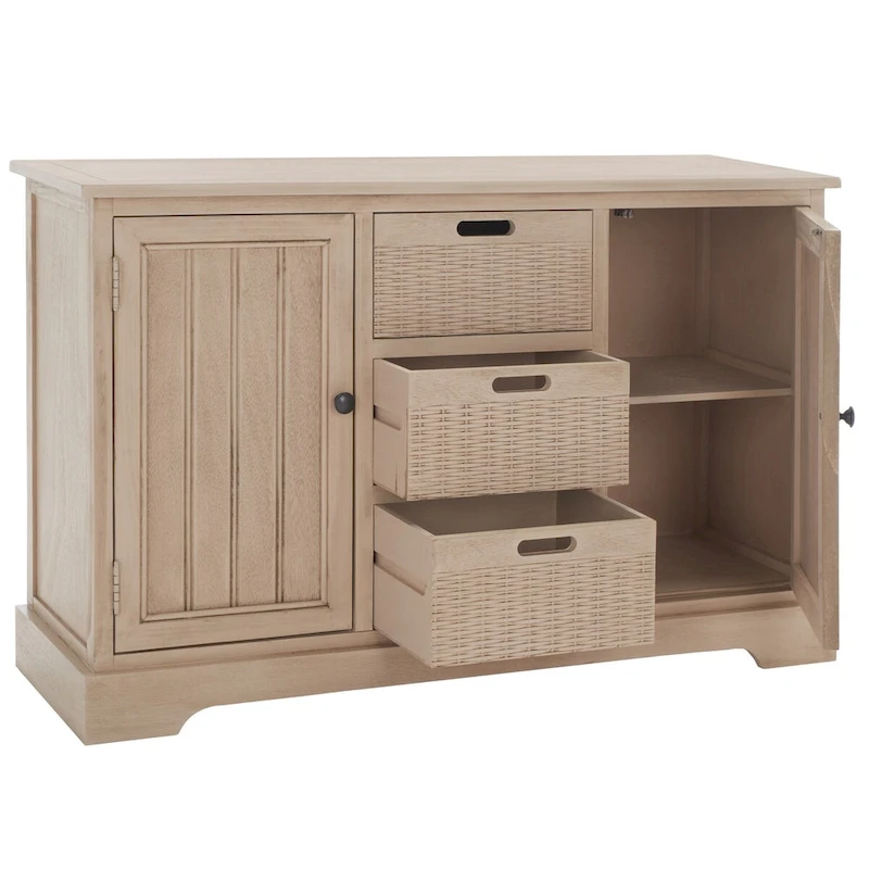 SAFAVIEH Cilla 2-Drawer And 3 Removable Baskets - 39.8 W x 12.5 L x 29.5 H - 41Wx13Dx26H