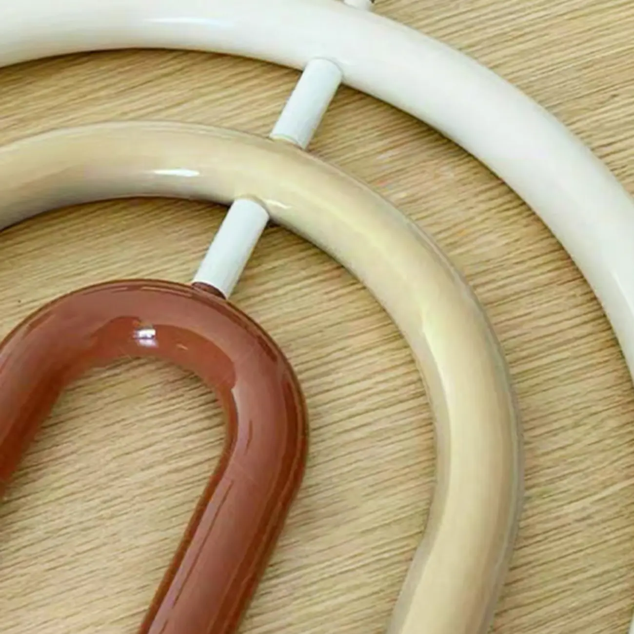 Modern 6-Light LED Chandelier  with Rainbow Shape Design