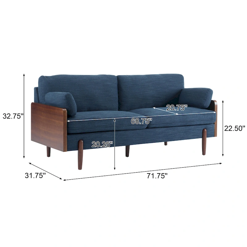 Jose Mid-Century Modern Sofa by Christopher Knight Home