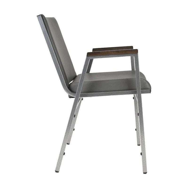 Heavy Duty Stack Chair with Arms - 21D x 21W x 31H