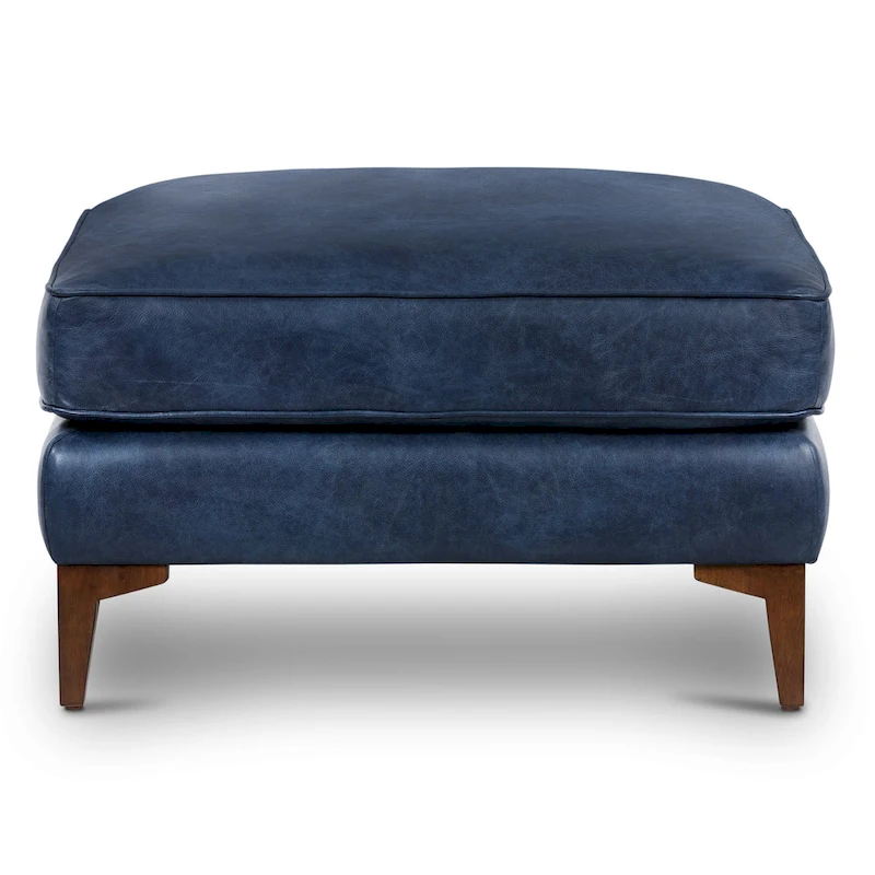 Poly & Bark Essex Ottoman - Full Grain Genuine Italian Leather