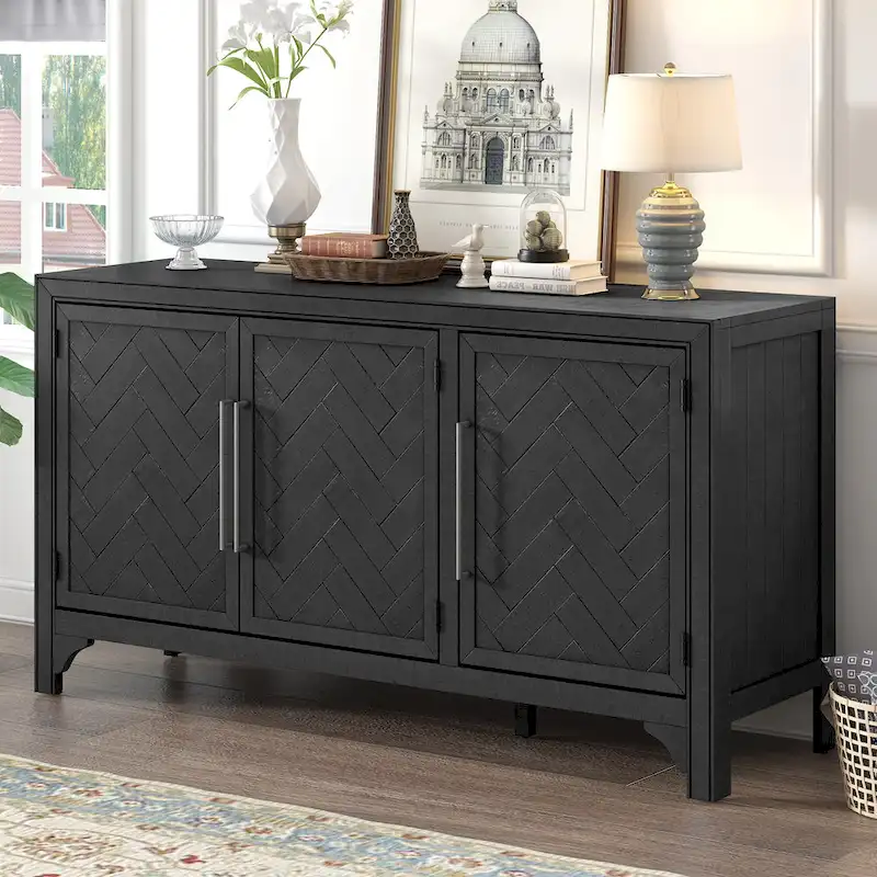 Storage Cabinet Sideboard with Adjustable Shelves