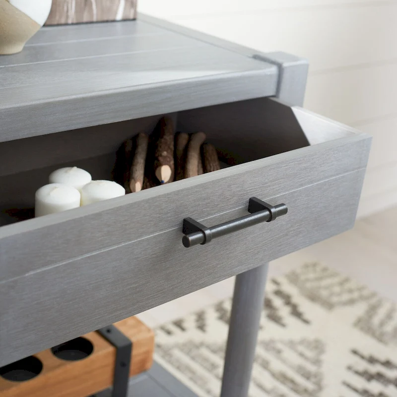 SAFAVIEH Elianne 1-Drawer Accent Table - 19 W x 15.8 L x 26 H - 19Wx16Dx26H