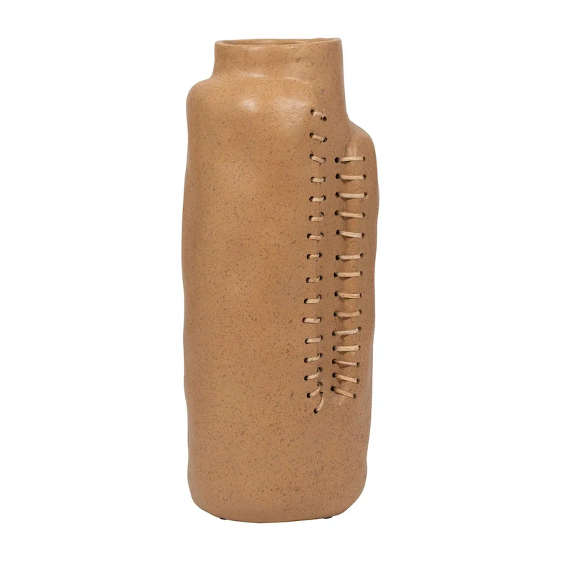 Sagebrook Home Neutral Textured Ceramic Artisan Vase