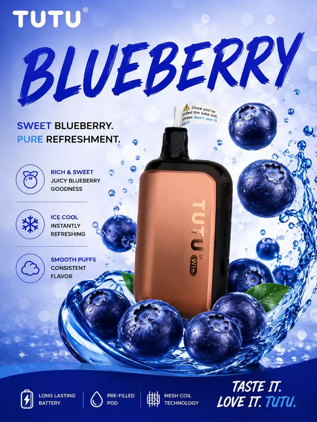 TUTU win 10000 Puffs Disposable Vape Newest brand 12 Flavors