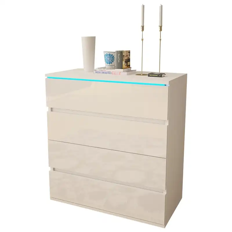 Strick & Bolton Cyrena Glossy Modern Dresser