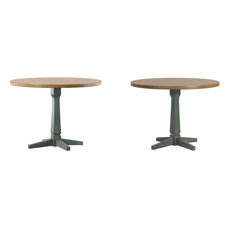 Ronda Round Two-Tone Dining Table