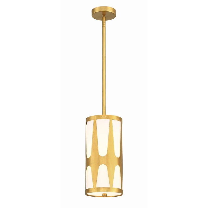 Royston 1 Light Antique Gold Pendant - 7 W x 14 H x 7 D