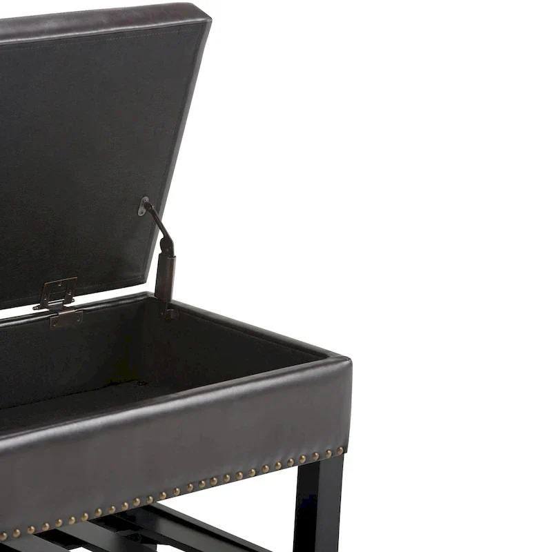 WYNDENHALL Riley 43 inch Wide Rectangle Ottoman Bench - 43 W x 17 D x 19 H